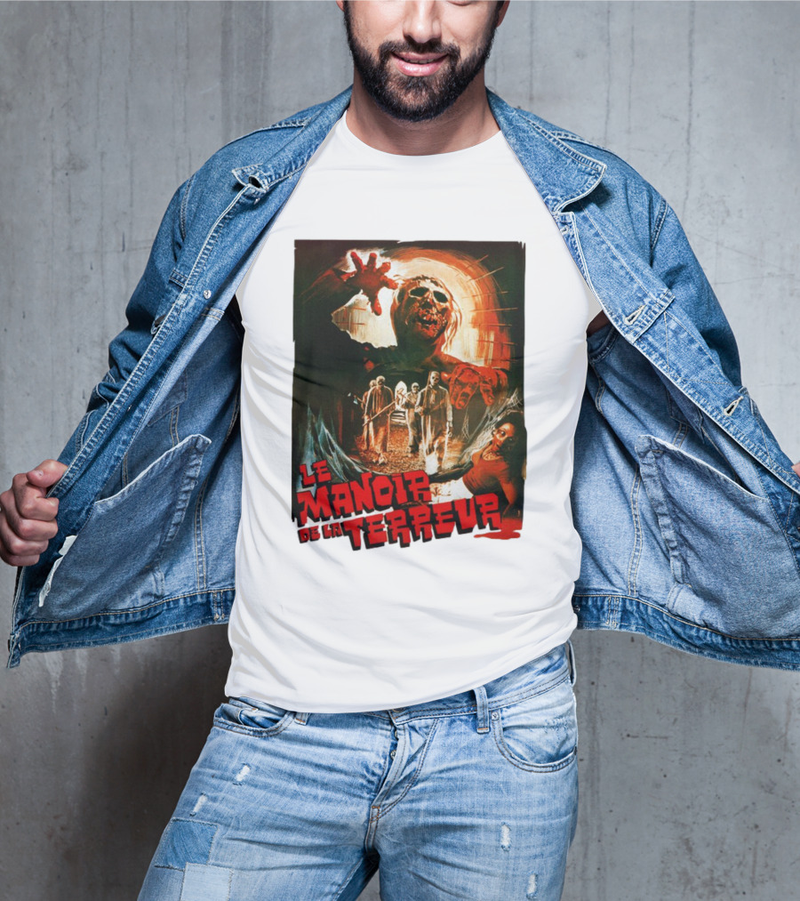Le Manoir De La Terreur Horror Art T-Shirt