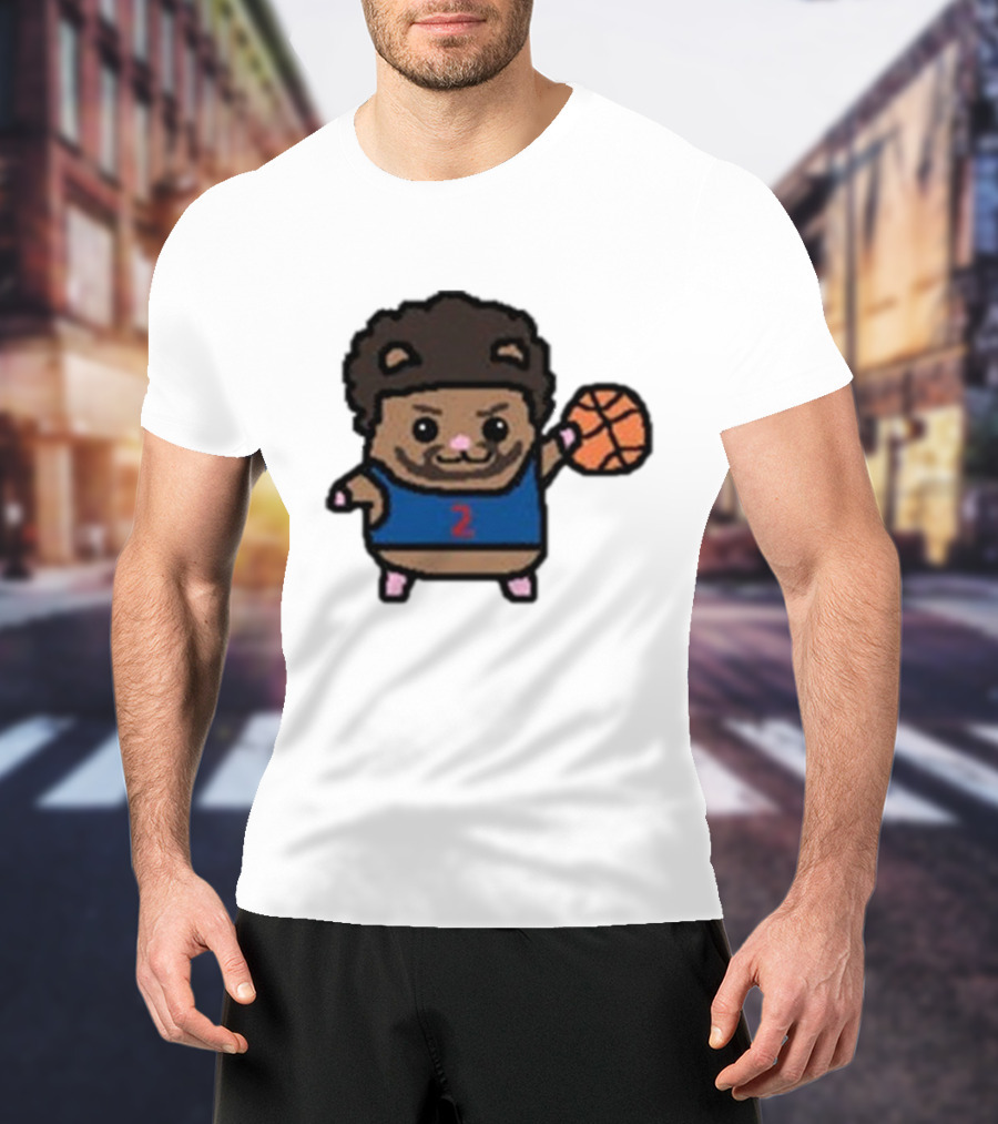 Cade Cunninghamster Basketball Cartoon Character Sportswear T-Shirt