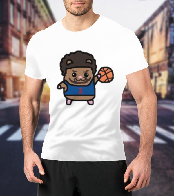 Cade Cunninghamster Basketball Cartoon Character Sportswear T-Shirt