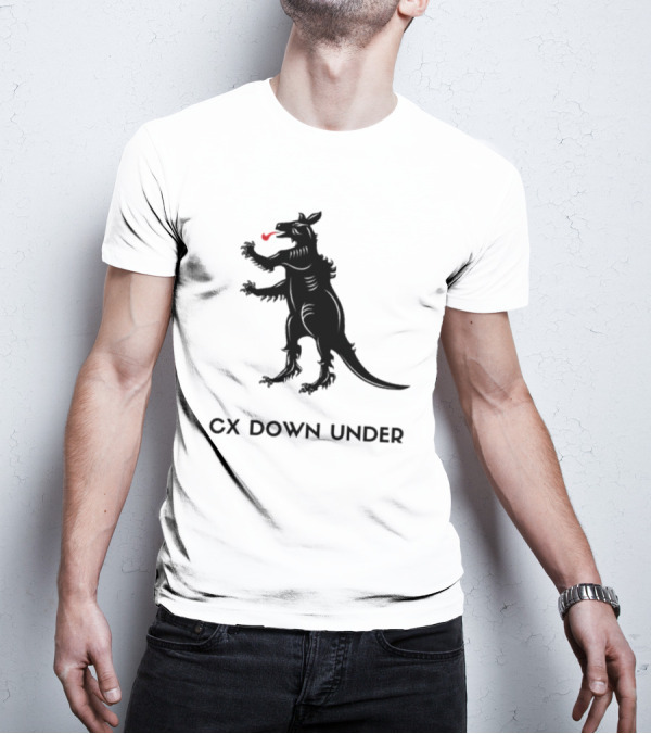 CX Down Under Bicycle Rider Kangaroo Of Flanders T-Shirt