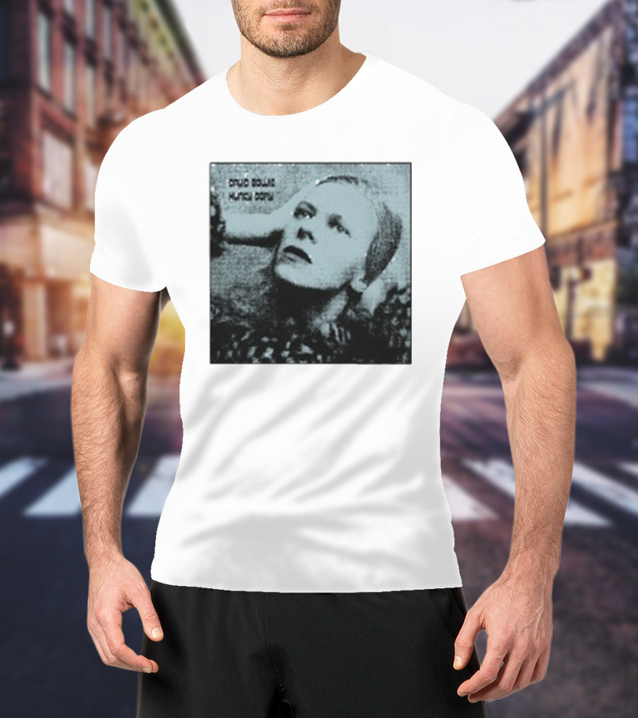 David Bowie Hunky Dory Album Cover Iconic 1971 Retro Style T-Shirt