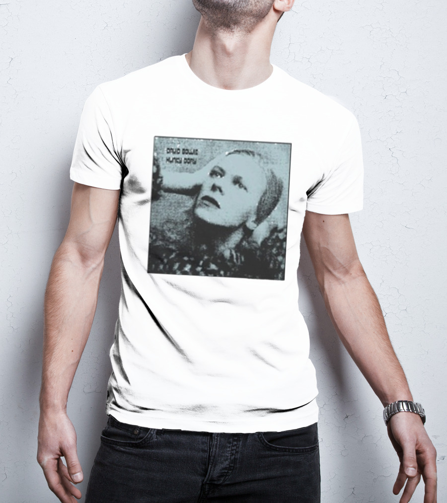 David Bowie Hunky Dory Album Cover Iconic 1971 Retro Style T-Shirt