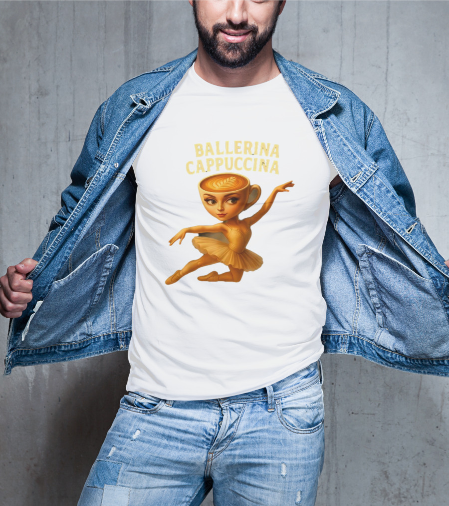 Ballerina Cappuccina Dance Meme Cappuccino Head Ballerina T-Shirt