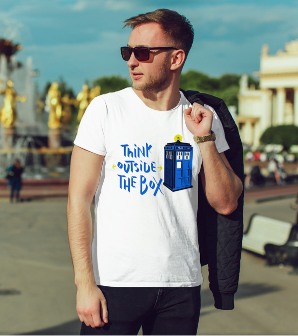 Think Outside The Box Doctor Who Tardis T-Shirt