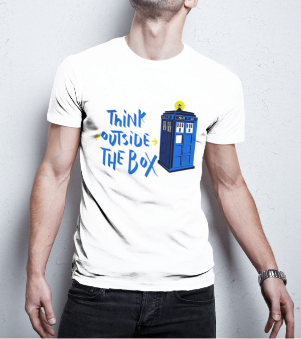 Think Outside The Box Doctor Who Tardis T-Shirt