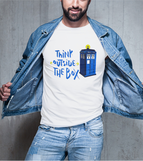 Think Outside The Box Doctor Who Tardis T-Shirt