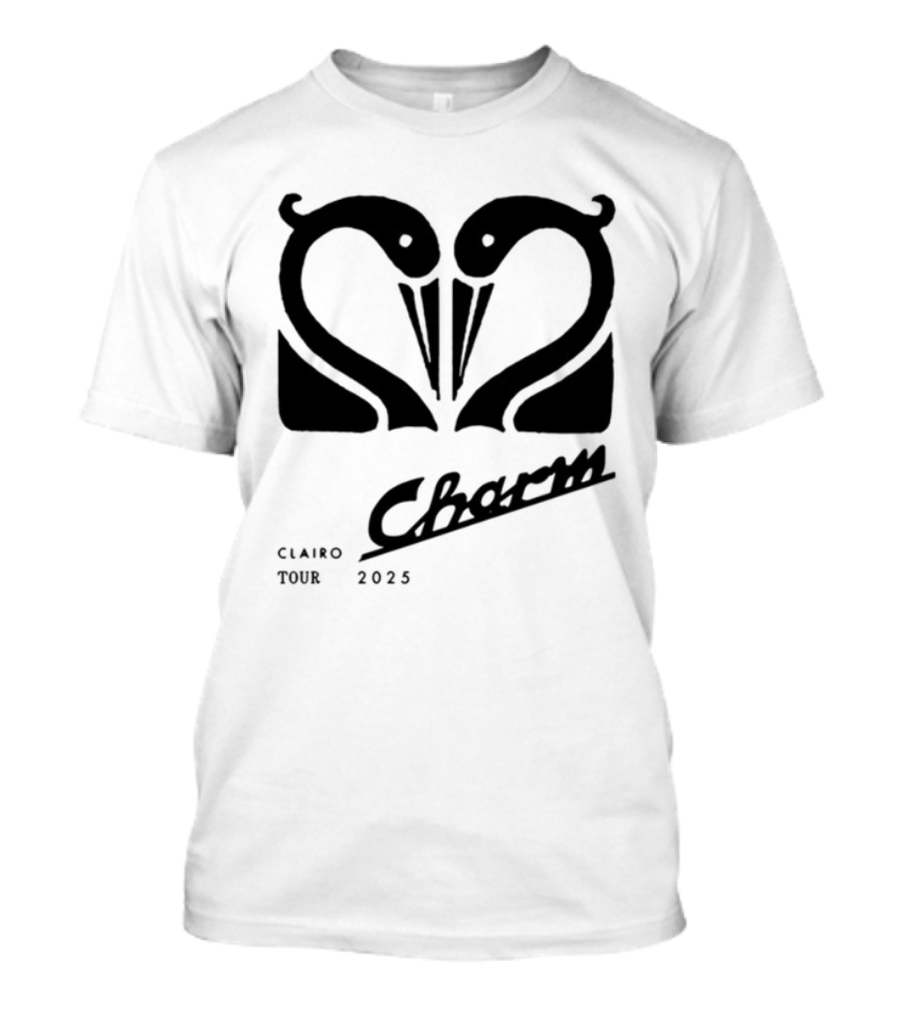 Clairo Charm Swan Europe Tour 2023 Vintage Style Graphic T-Shirt