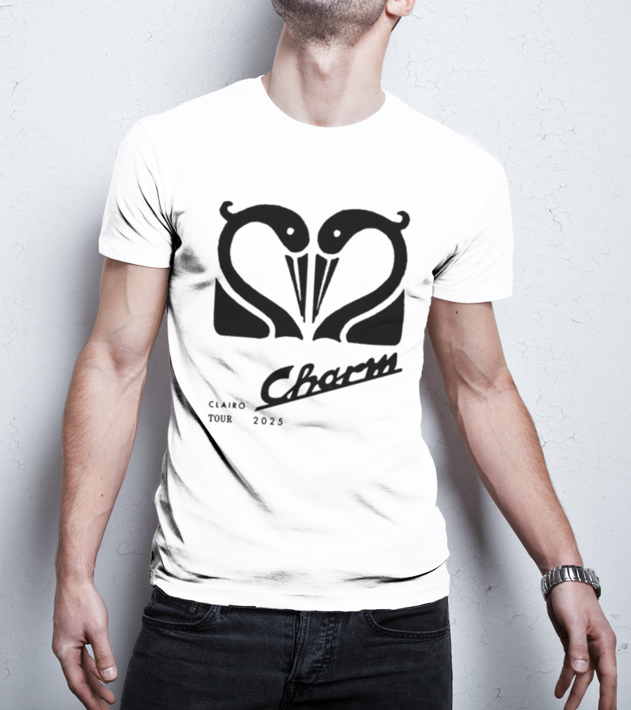 Clairo Charm Swan Europe Tour 2023 Vintage Style Graphic T-Shirt