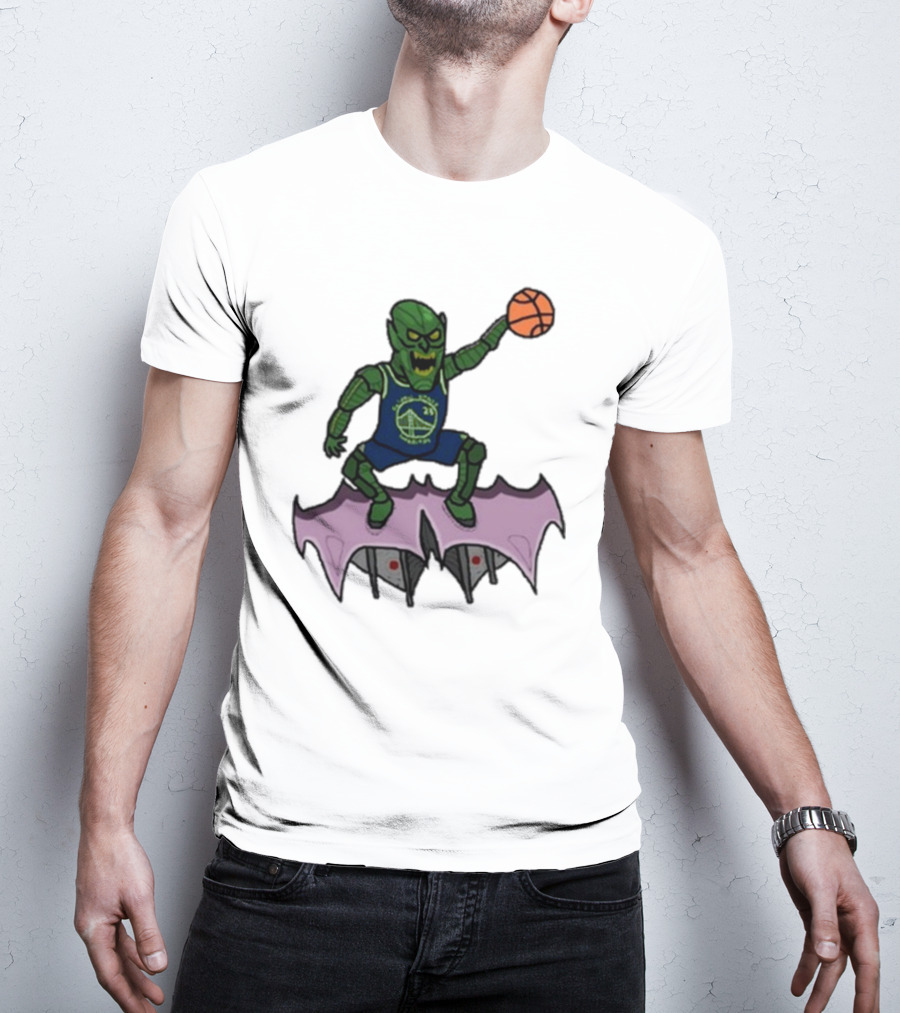 Golden State Warriors Draymond Green Goblin Basketball Crossover T-Shirt