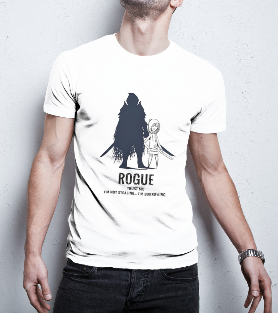 Dungeons And Dragons Rogue Trust Me I’m Not Stealing I’m Borrowing Silhouette T-Shirt