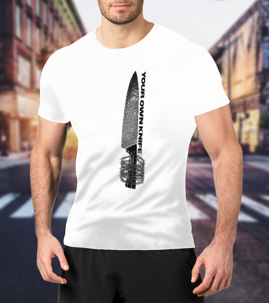 Counterparts Your Own Knife Bold Text Knife Handle Design T-Shirt