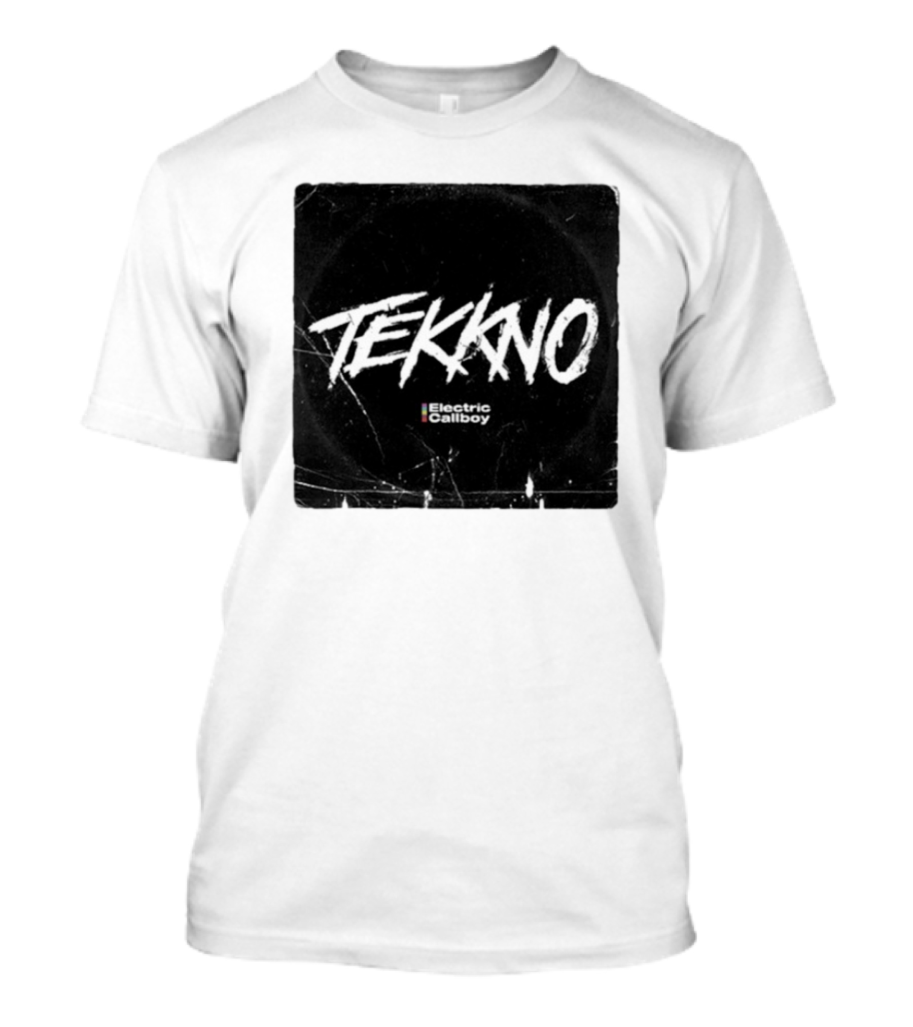 Electric Callboy Tekkno Cover Grunge Style Black Background T-Shirt