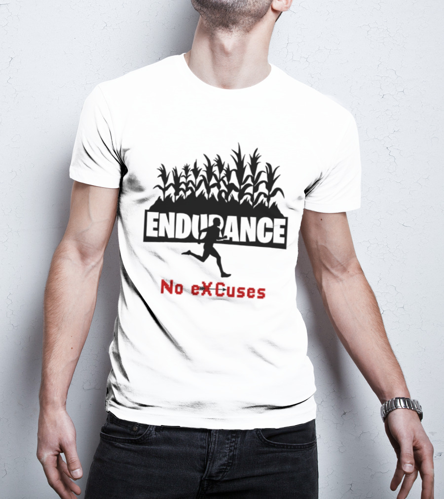 Endurance Cross Country Runner No Excuses Athlete Determination T-Shirt