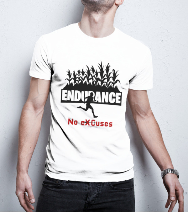 Endurance Cross Country Runner No Excuses Athlete Determination T-Shirt