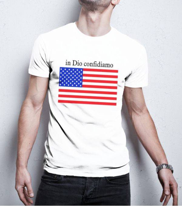 Eric Adams Wearing In Dio Confidiamo T-Shirt