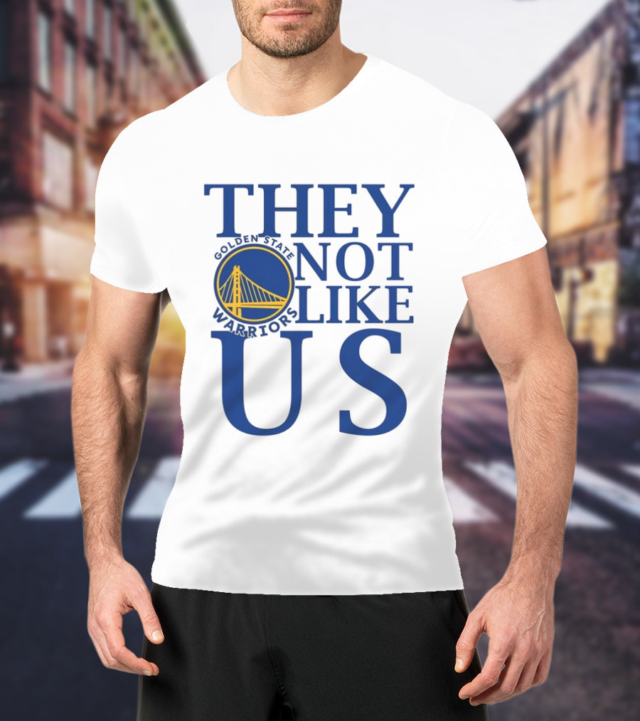 Golden State Warriors They Not Like Us Bay Bridge Icon T-Shirt