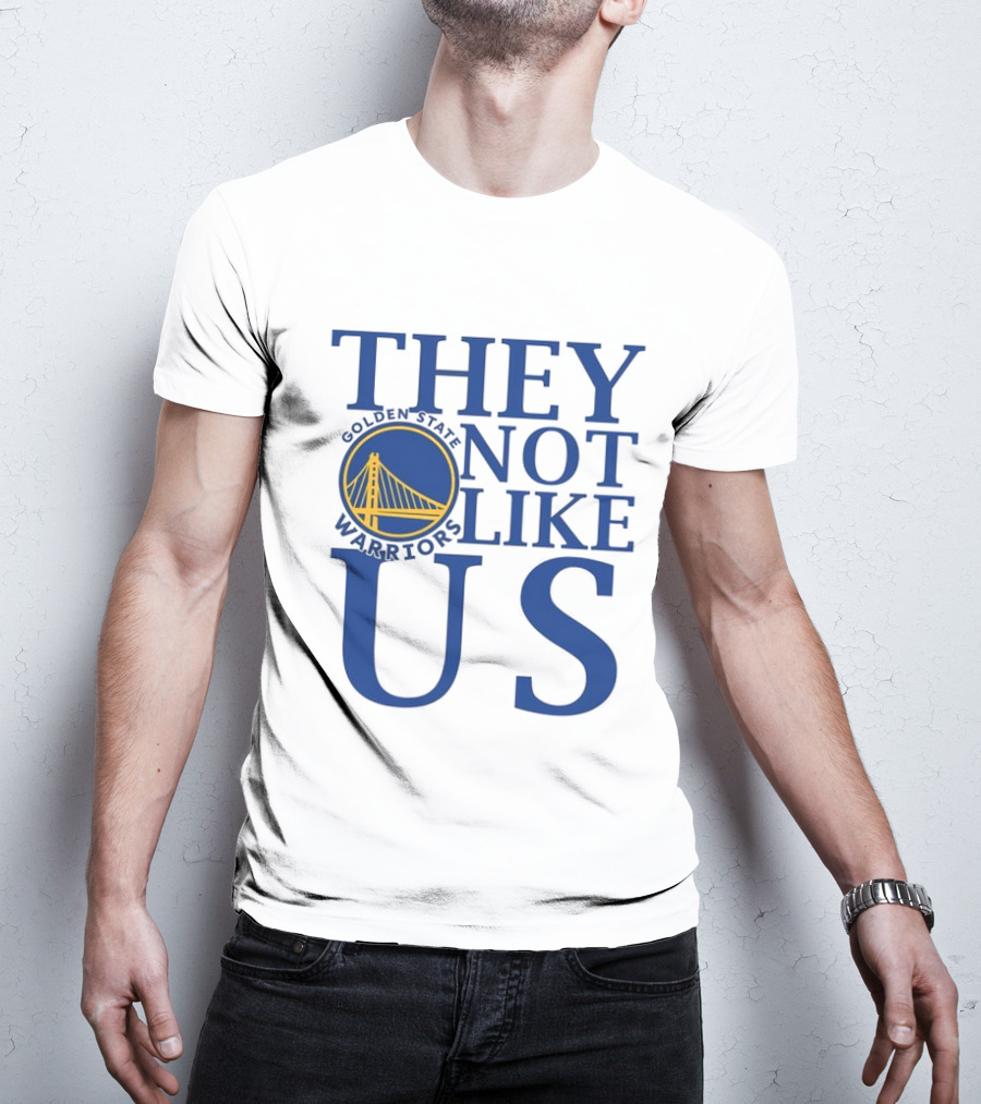 Golden State Warriors They Not Like Us Bay Bridge Icon T-Shirt
