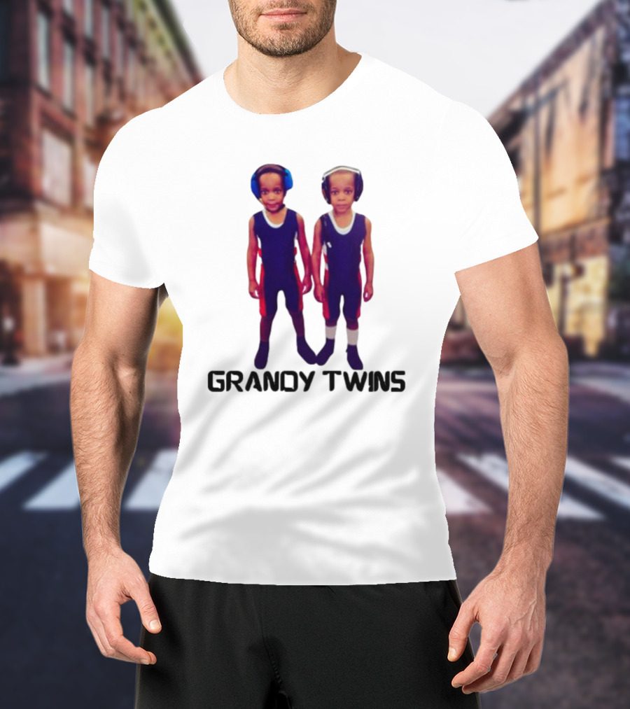 Grandytwinsboxing Baby Grandy Twins Wrestling Outfit T-Shirt