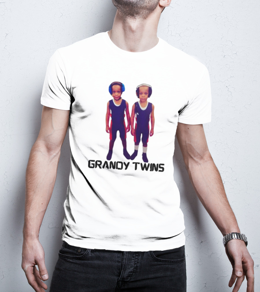 Grandytwinsboxing Baby Grandy Twins Wrestling Outfit T-Shirt