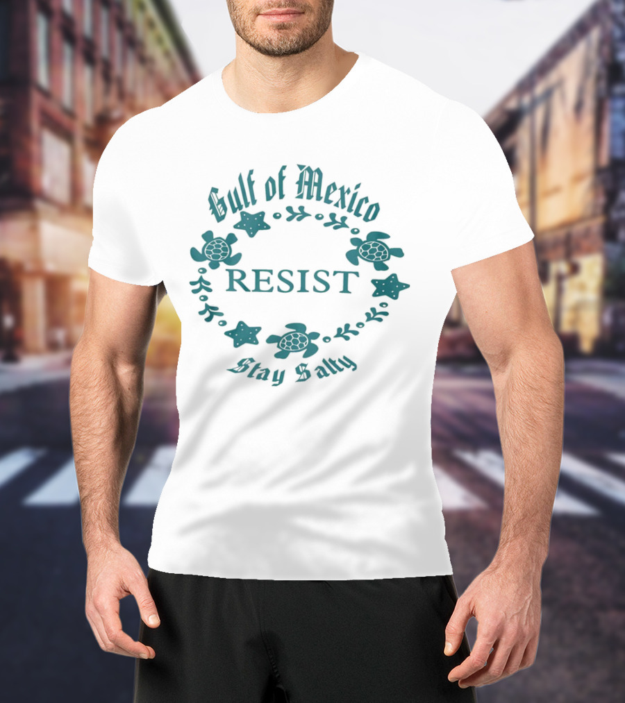 Gulf Of Mexico Resist Stay Salty Turtle T-Shirt