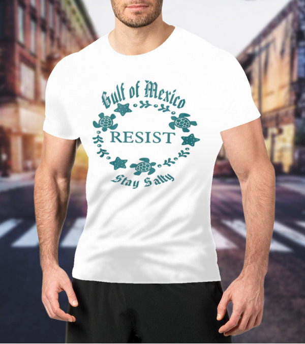 Gulf Of Mexico Resist Stay Salty Turtle T-Shirt