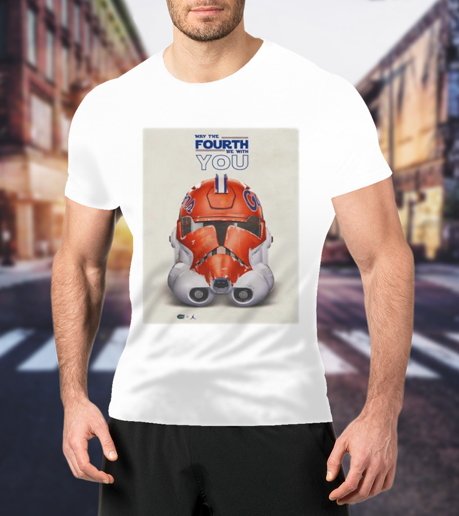May The Fourth Be With You Florida Gators Helmet T-Shirt