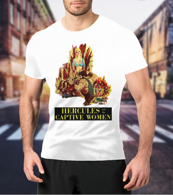 Hercules And The Captive Women Classic Movie Vintage Art T-Shirt