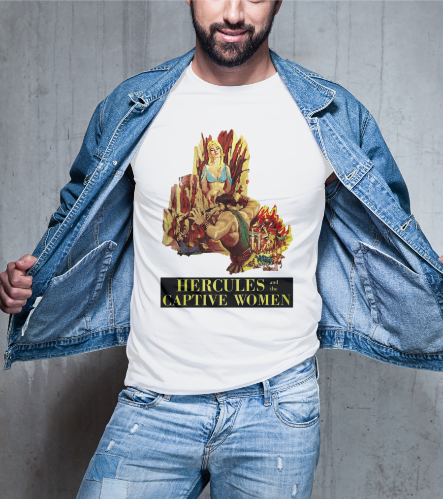Hercules And The Captive Women Classic Movie Vintage Art T-Shirt