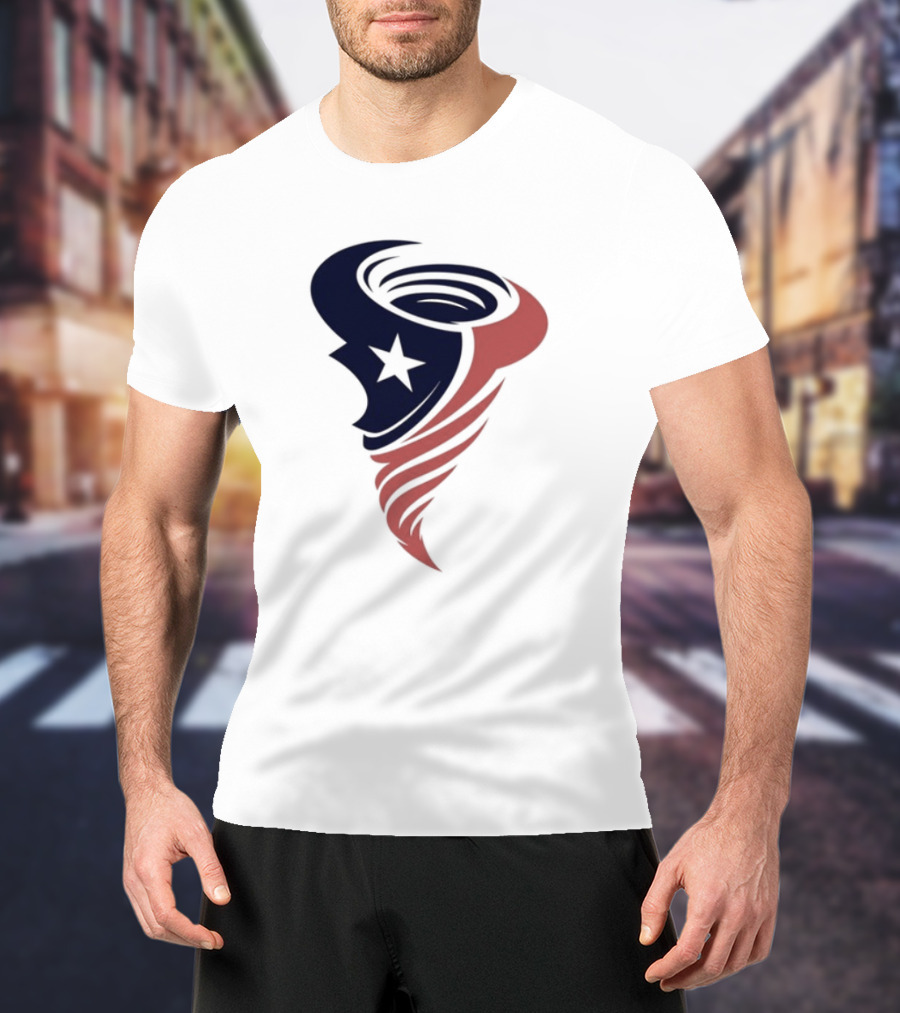 Houston Cyclones Tornado Star Symbol T-Shirt