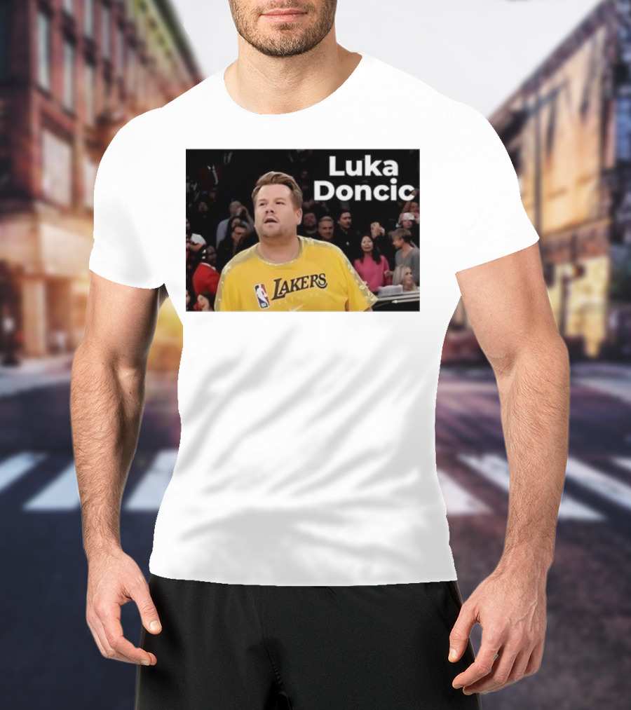 Luka Doncic James Corden Lakers NBA Fan T-Shirt
