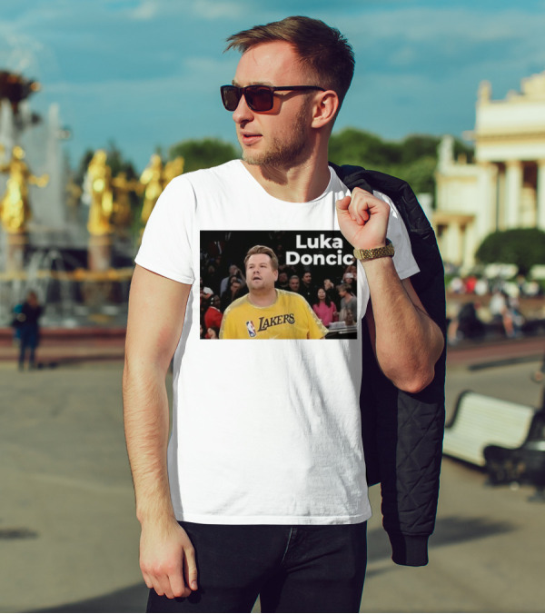 Luka Doncic James Corden Lakers NBA Fan T-Shirt