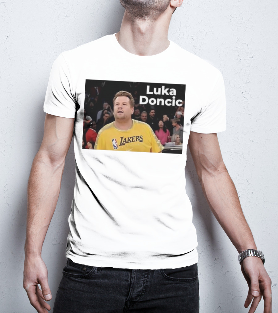 Luka Doncic James Corden Lakers NBA Fan T-Shirt