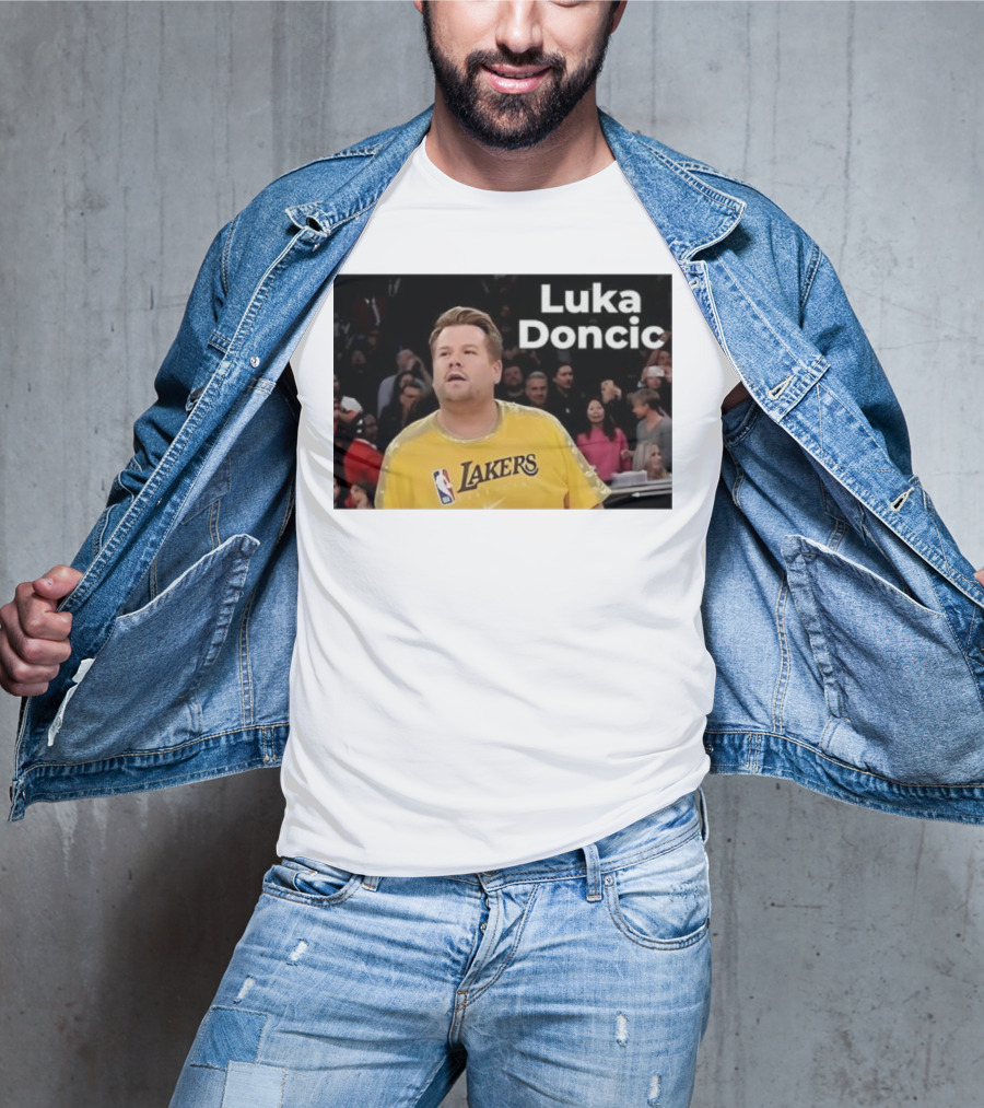 Luka Doncic James Corden Lakers NBA Fan T-Shirt