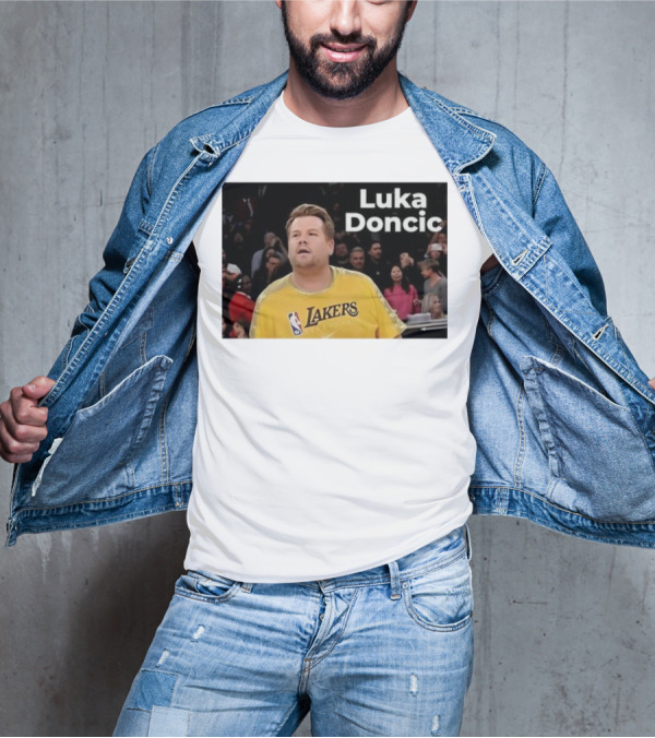 Luka Doncic James Corden Lakers NBA Fan T-Shirt