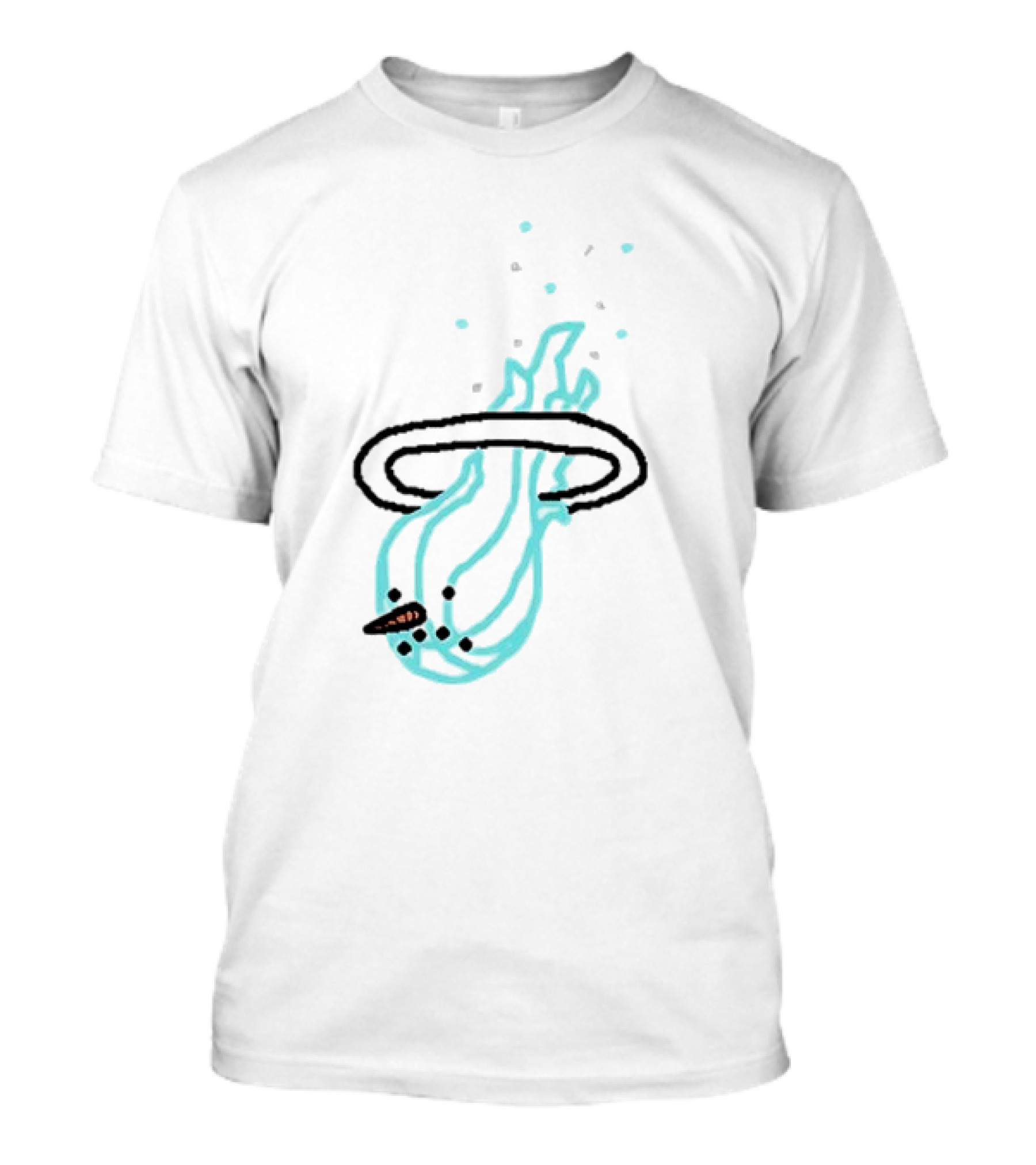 Jimmy Butler Miami Cold Drip NBA Basketball Star Cigar Illustration T-Shirt