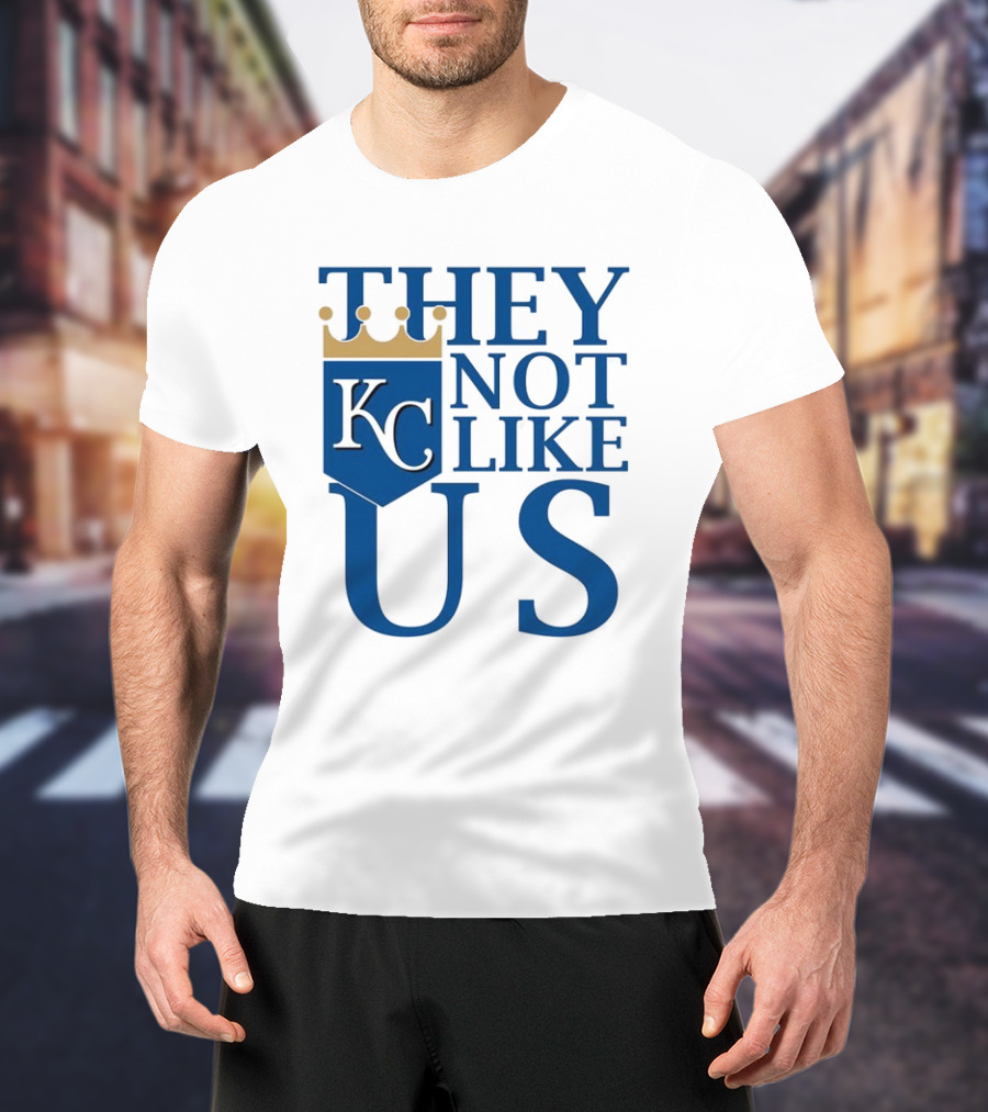 They Not Like Us KC Royals Crown Icon T-Shirt
