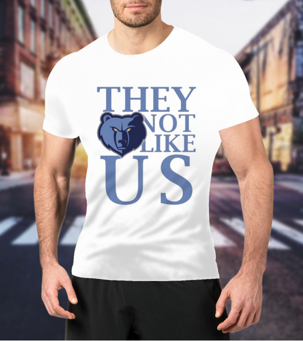 Memphis Grizzlies They Not Like Us Bear Head Emblem T-Shirt