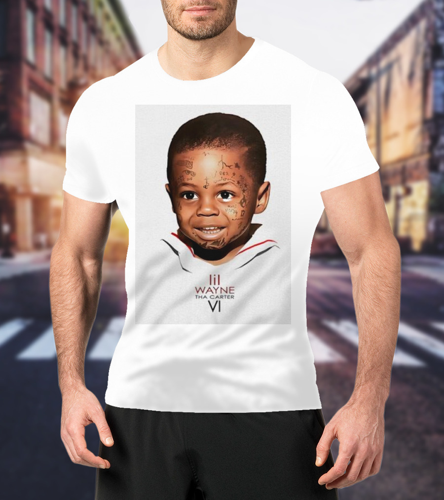 Lil Wayne Tha Carter VI Baby Face Tattoo Art T-Shirt