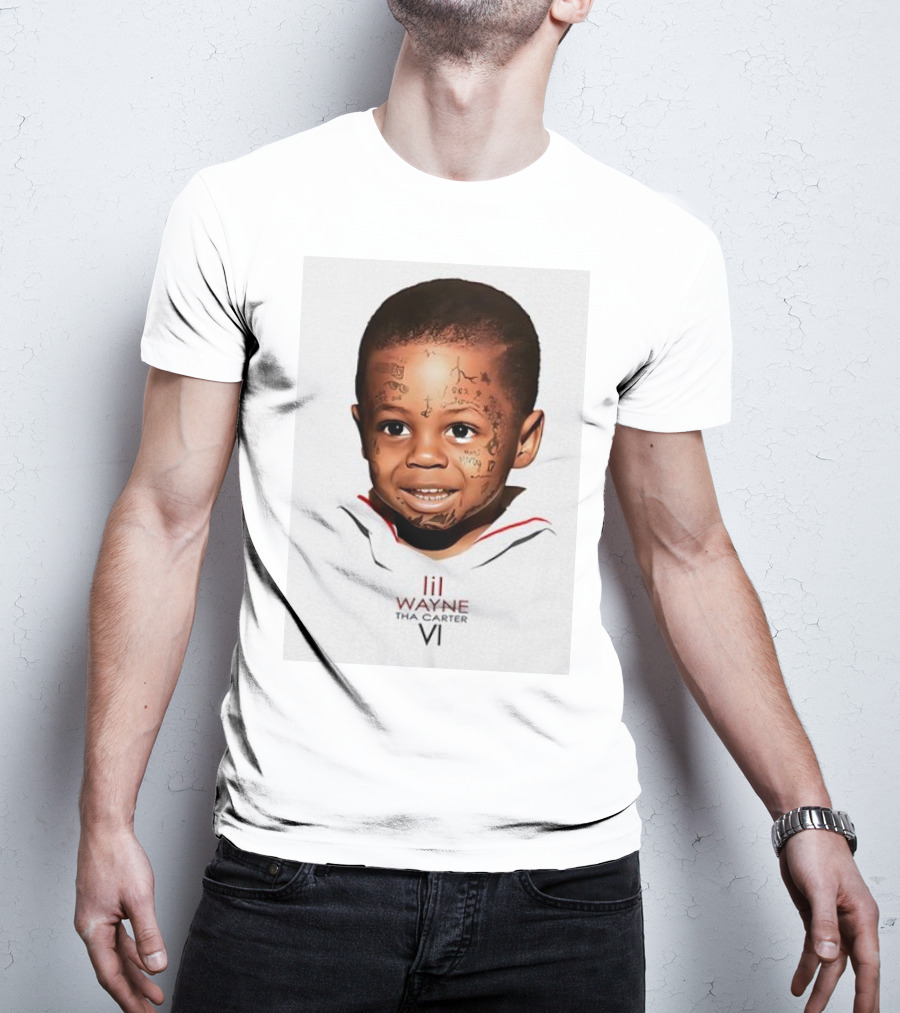 Lil Wayne Tha Carter VI Baby Face Tattoo Art T-Shirt