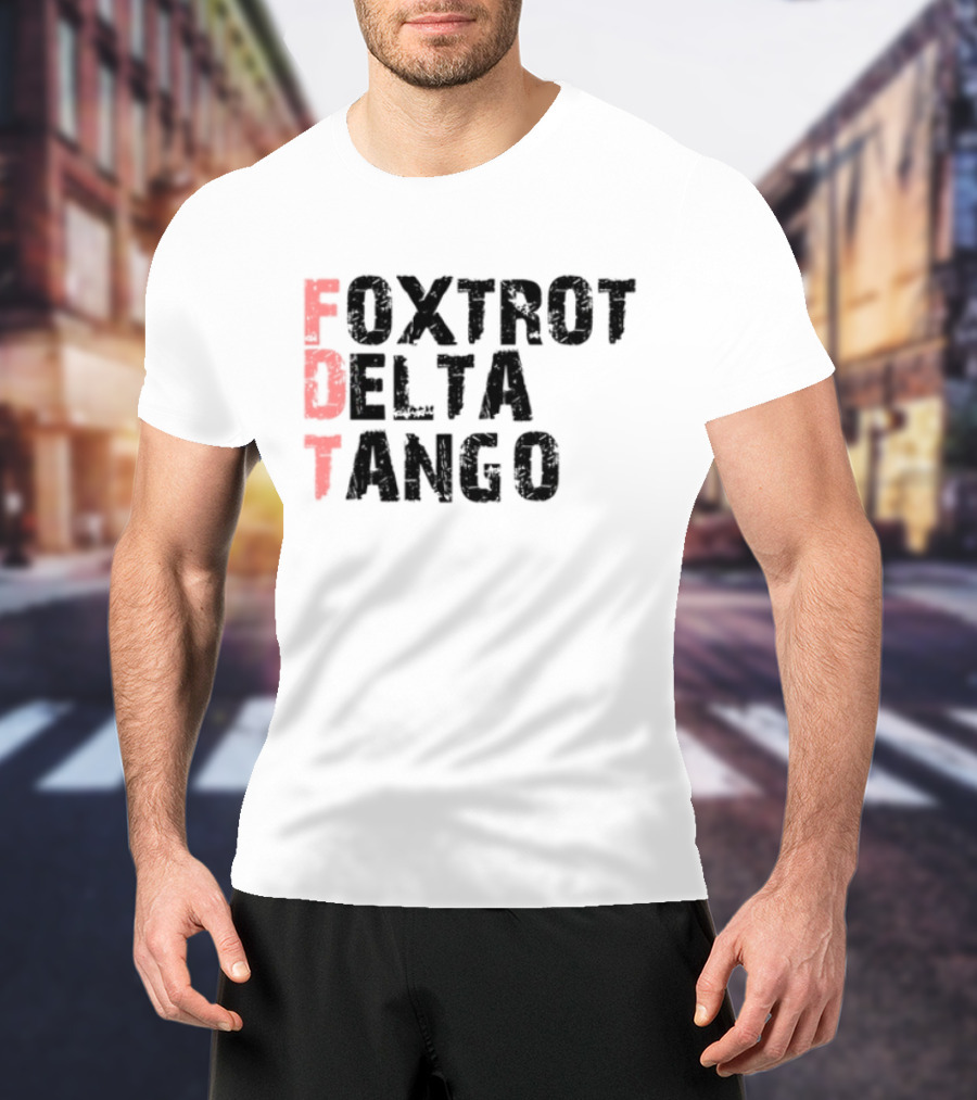 Peter Shankman Foxtrot Delta Tango FDT Red Letters T-Shirt