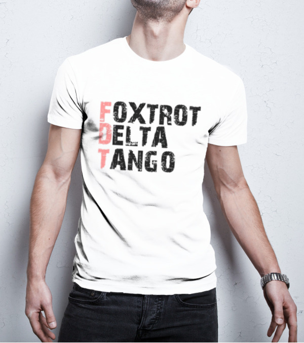 Peter Shankman Foxtrot Delta Tango FDT Red Letters T-Shirt