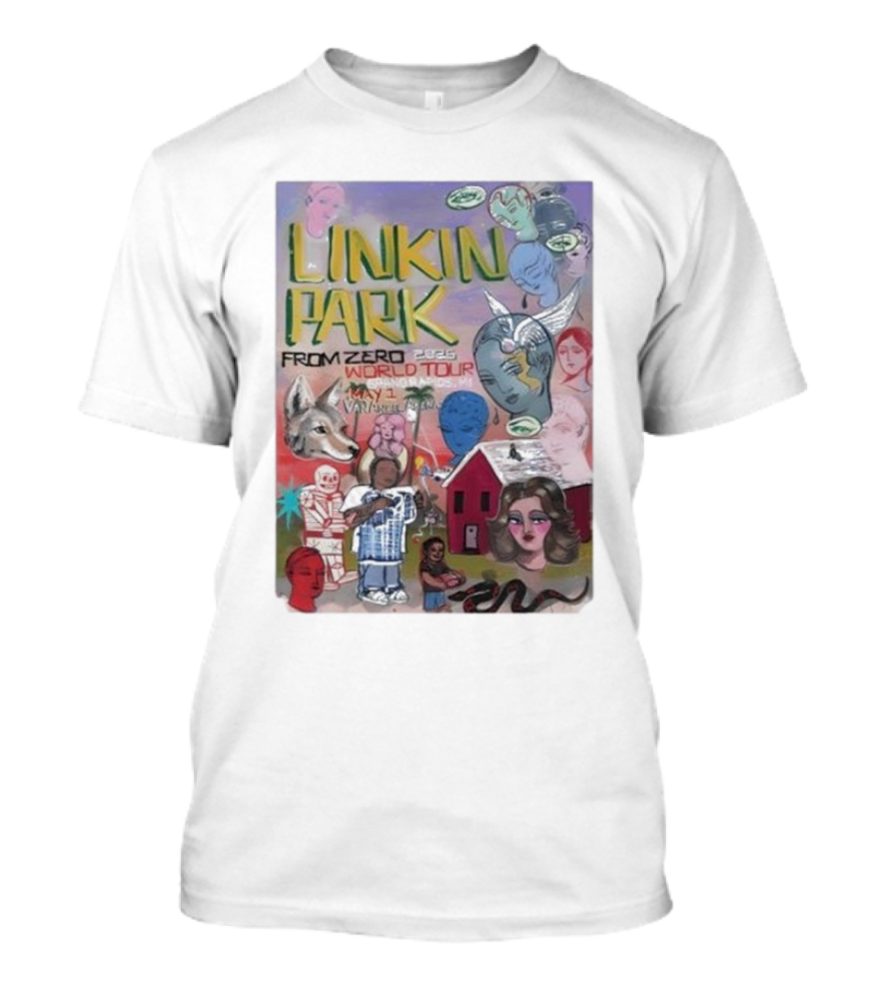 Linkin Park From Zero 2025 World Tour Van Andel Arena Grand Rapids MI May 1st Sofia Enriquez T-Shirt