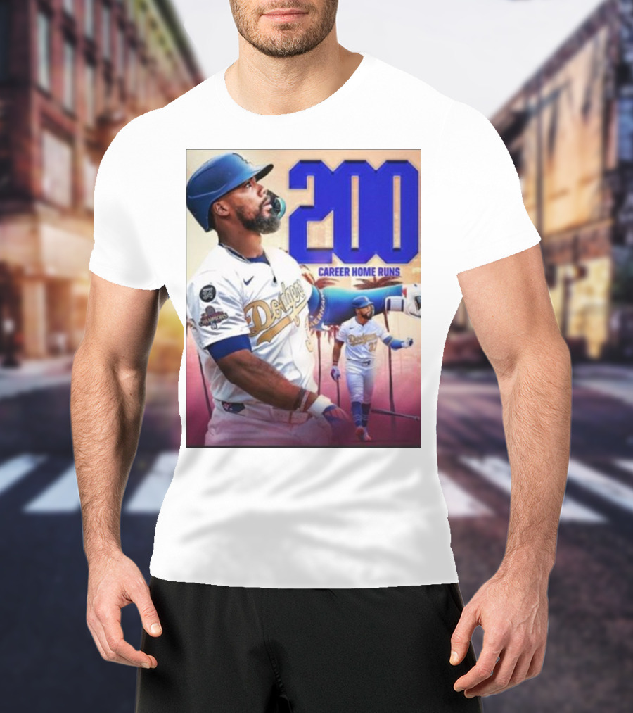 Los Angeles Dodgers Teoscar Hernandez 200 Career Home Runs Celebration T-Shirt