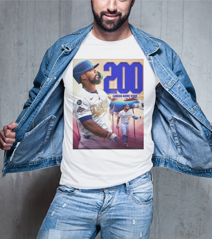Los Angeles Dodgers Teoscar Hernandez 200 Career Home Runs Celebration T-Shirt