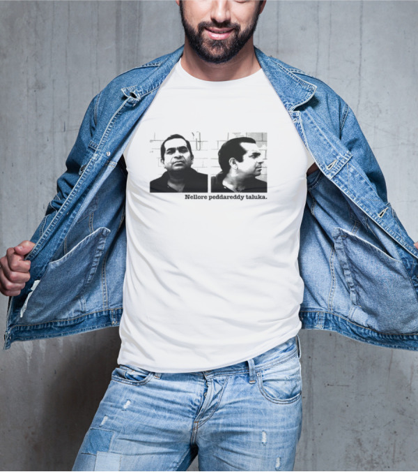 Nellore Pedda Reddy Taluka Vintage Photo Design T-Shirt