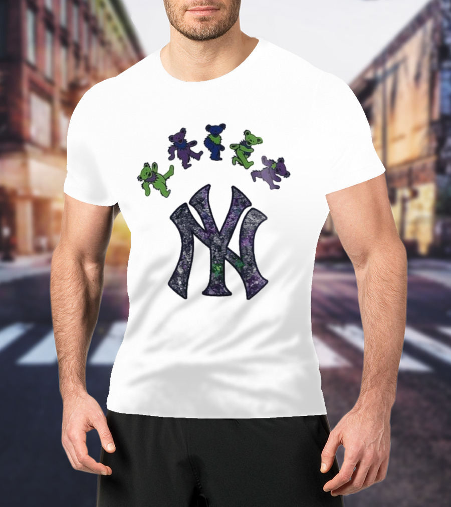 New York Yankees Grateful Dead Bears 2025 T-Shirt