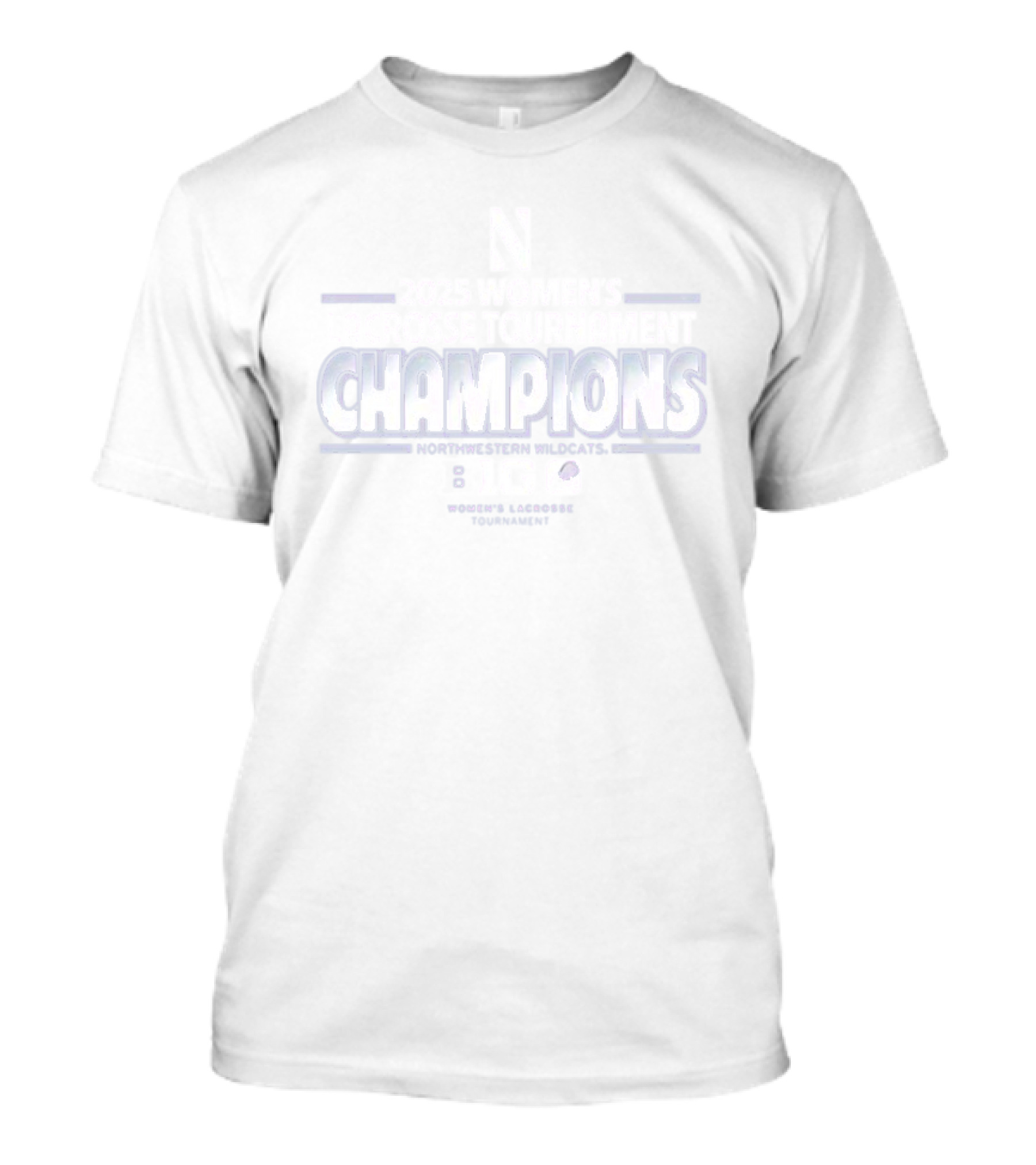Northwestern Wildcats 2025 Women's Lacrosse Big Ten Tournament Champions T-Shirt