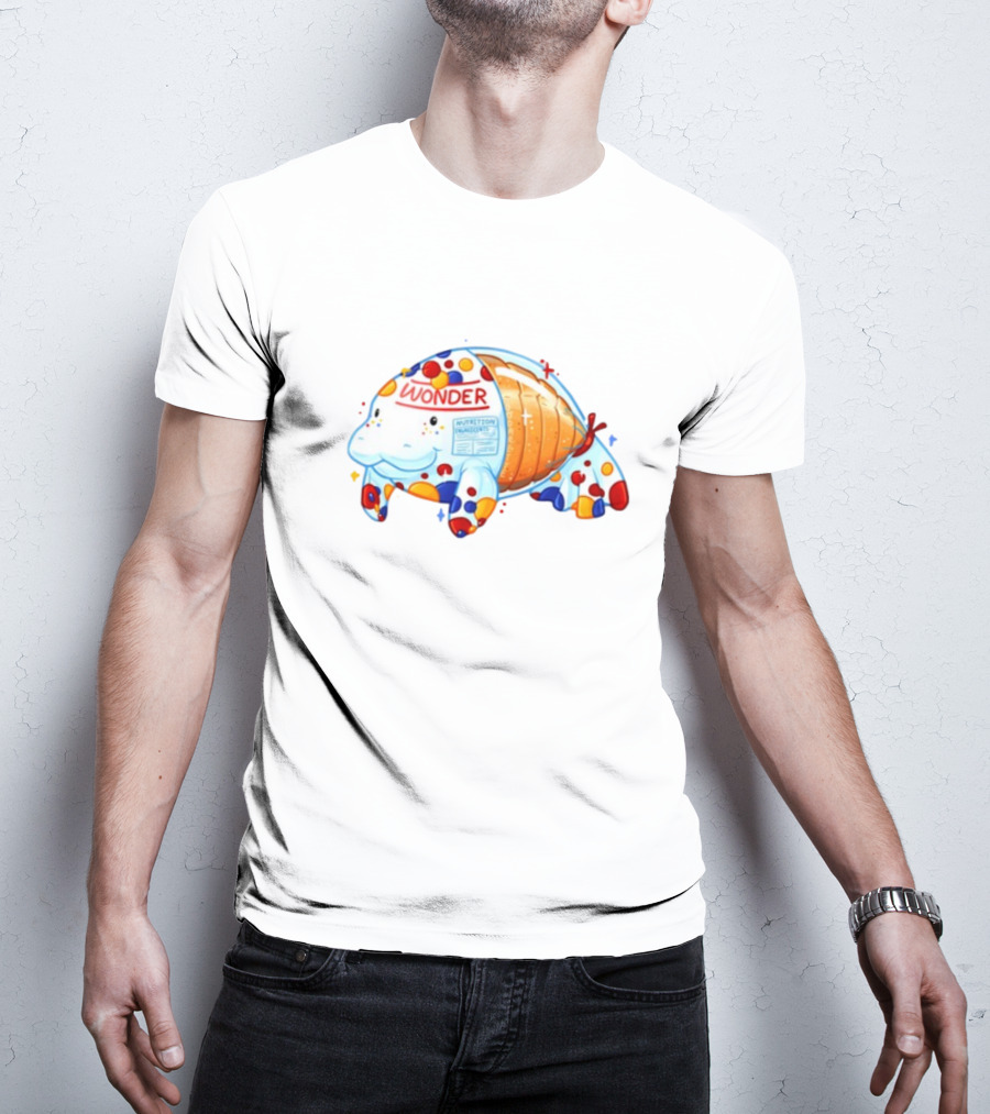Oddarette Wonder Nutrition Ingredients Happy Manatee T-Shirt