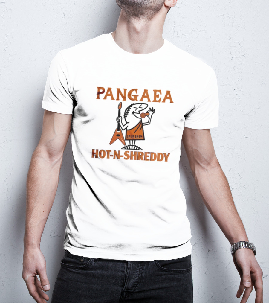 Pangaea Hot N Shreddy Guitarist Icon With Microphone T-Shirt