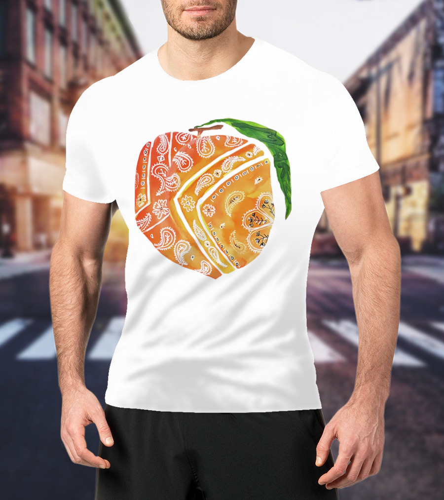 Peach Paisley Pattern Please T-Shirt